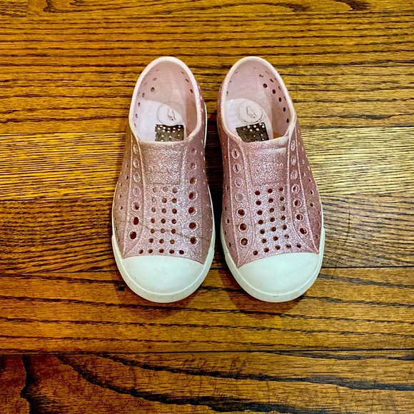 Native Shoes Other - Natives Jefferson Pink Bling Glitter Shoes